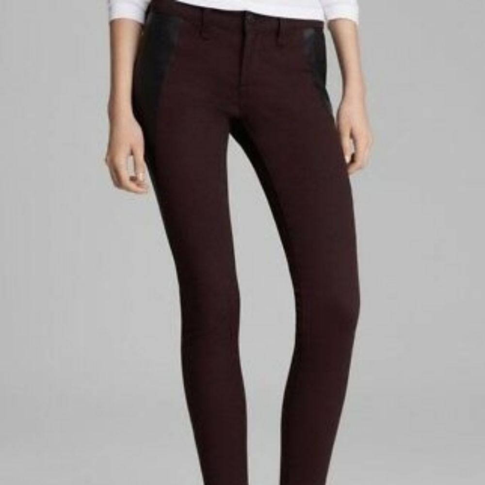 Rag & Bone Intermix Jodhpur Wine Skinny Jeans 25